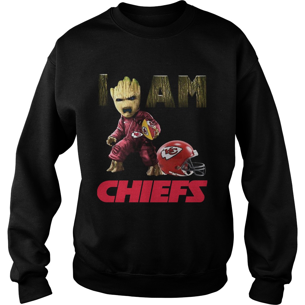 Kansas City Chiefs I Am Baby Groot Sweatshirt