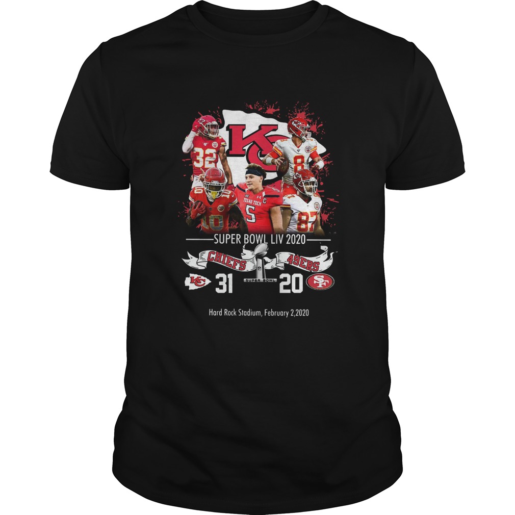 Kansas City Chiefs NFL Super Bowl Liv 2020 Vs San Francisco 49ers shirt