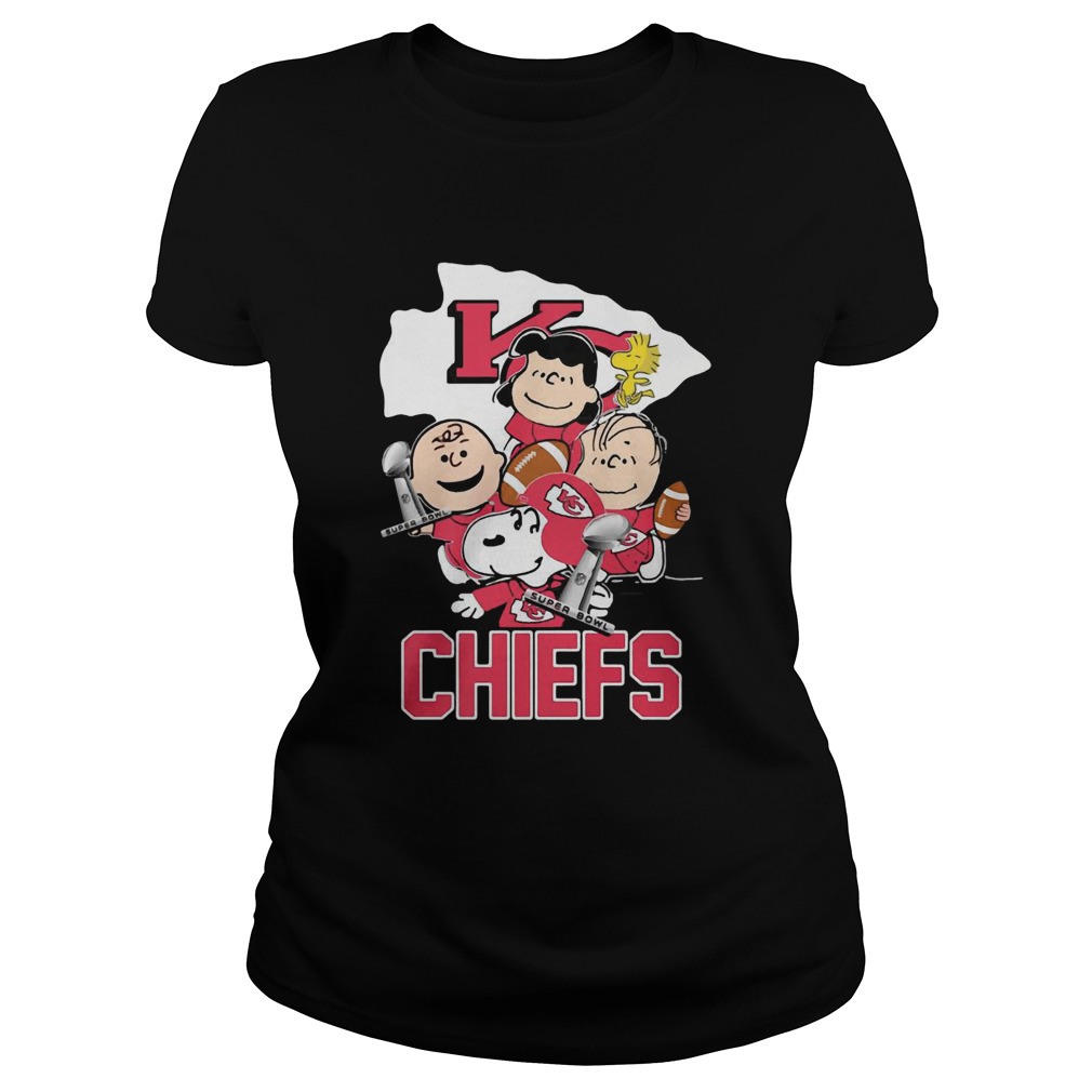 Kansas City Chiefs Peanuts Characters Classic Ladies