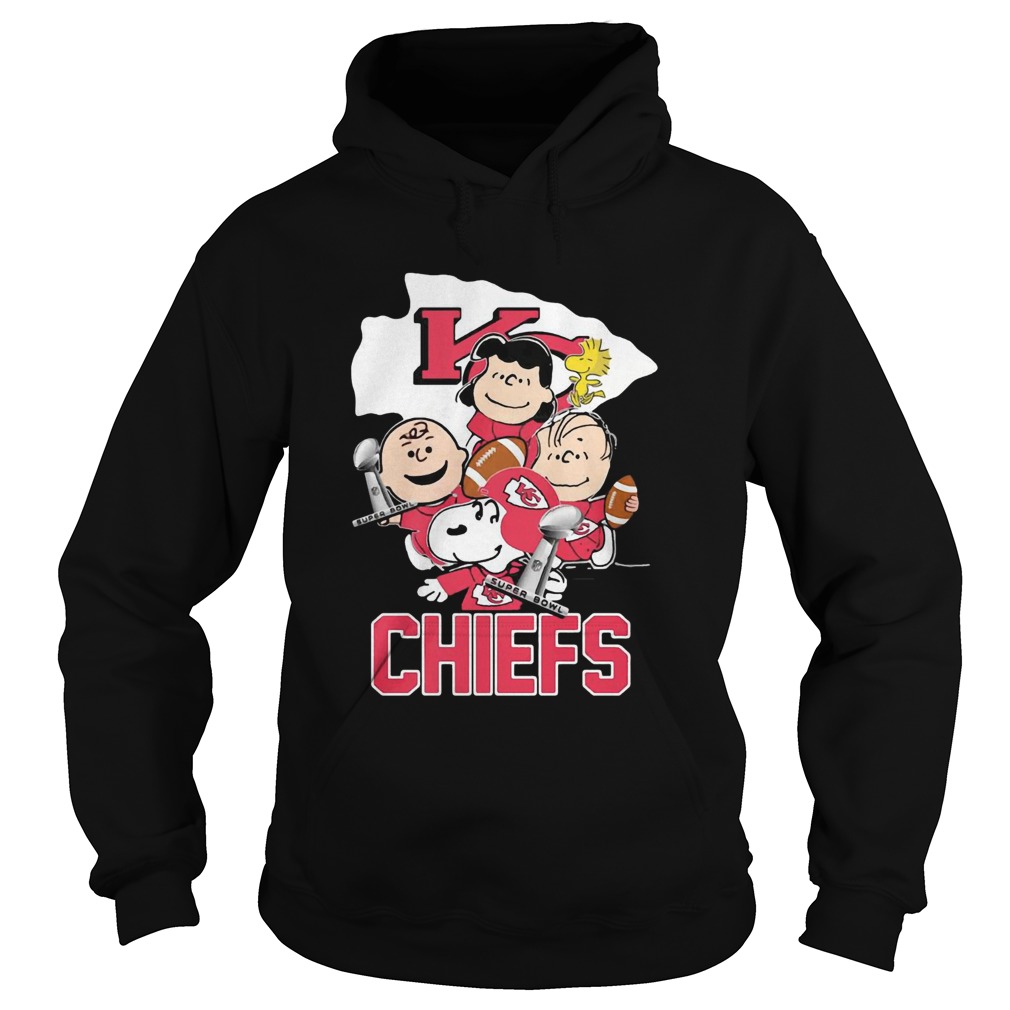 Kansas City Chiefs Peanuts Characters Hoodie