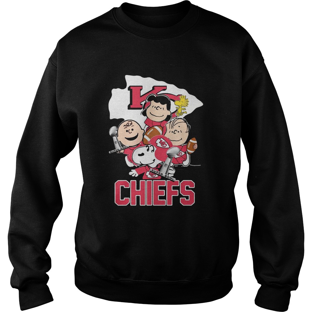 Kansas City Chiefs Peanuts Characters Sweatshirt