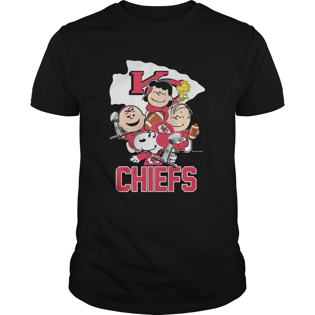 Kansas City Chiefs Peanuts Characters shirt