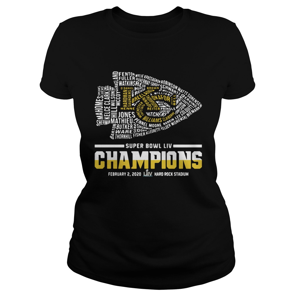 Kansas City Chiefs Super Bowl Liv Champions Classic Ladies