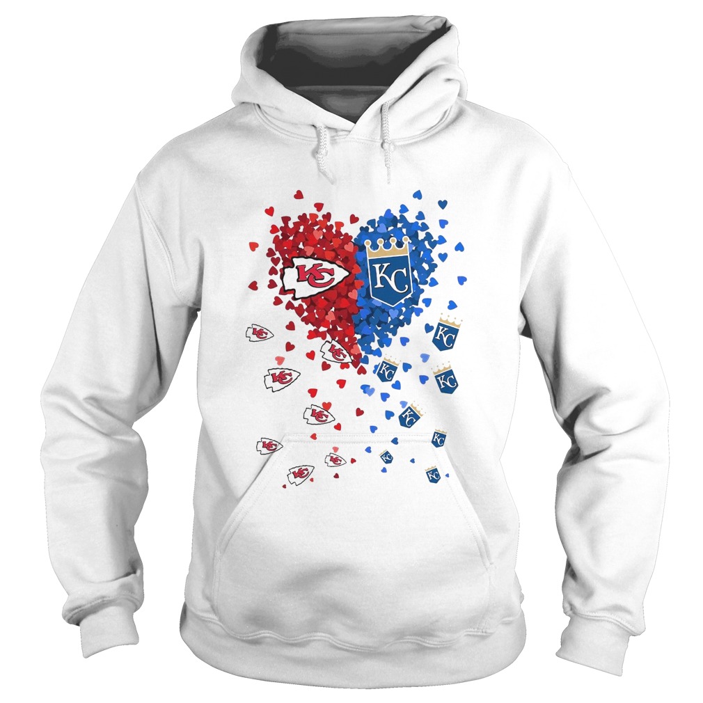 Kansas City Royals Kansas City Chiefs heart Hoodie