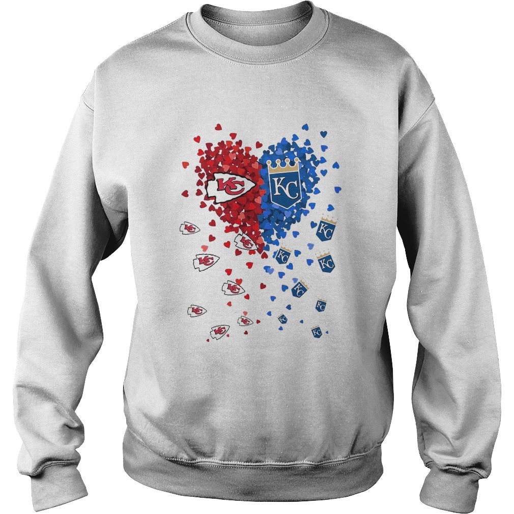 Kansas City Royals Kansas City Chiefs heart Sweatshirt