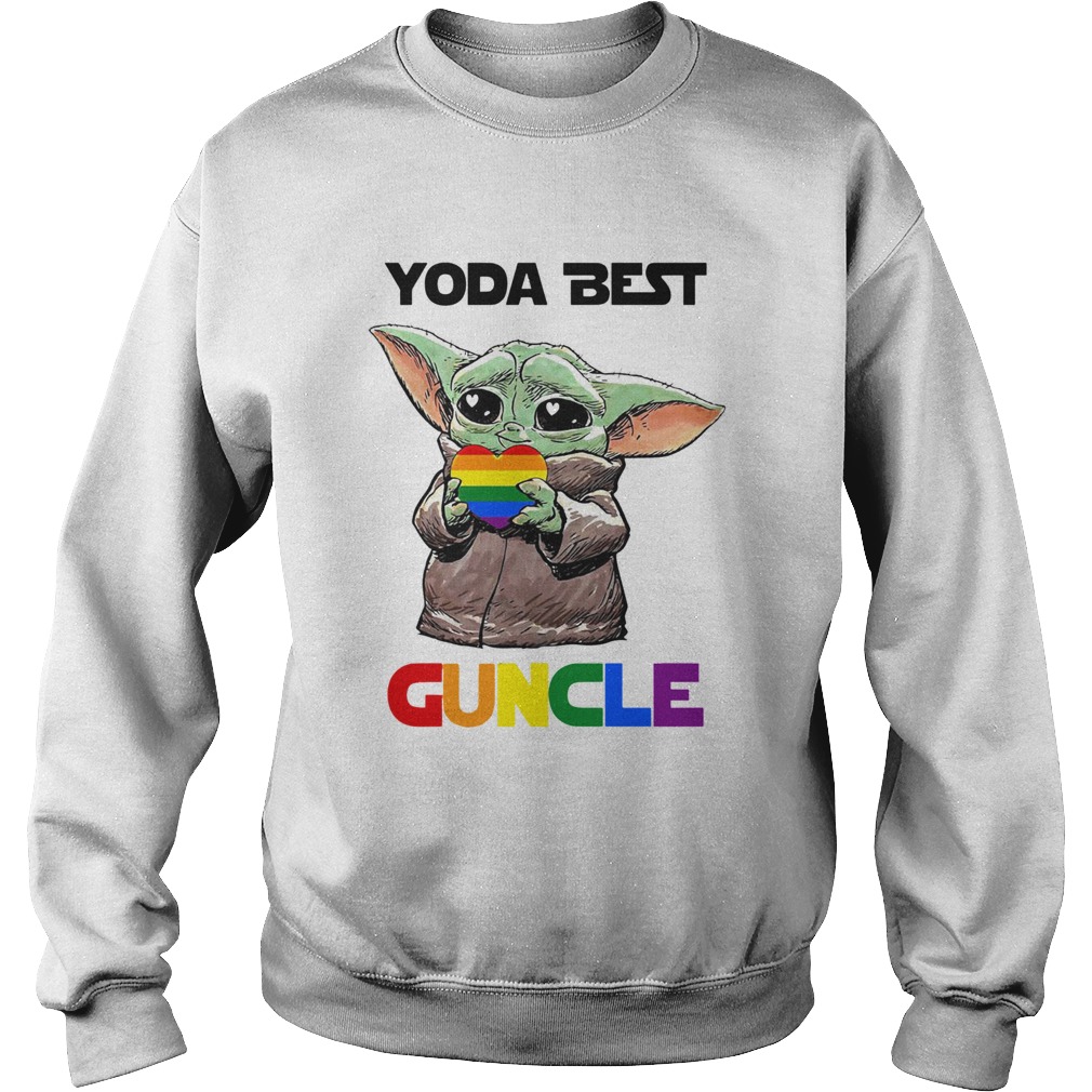 LGBT Baby Yoda Best Guncle Sweatshirt