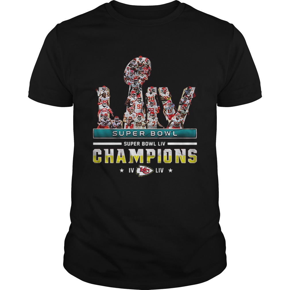 LIV Super Bowl Champions IV Kansas City Chiefs shirt