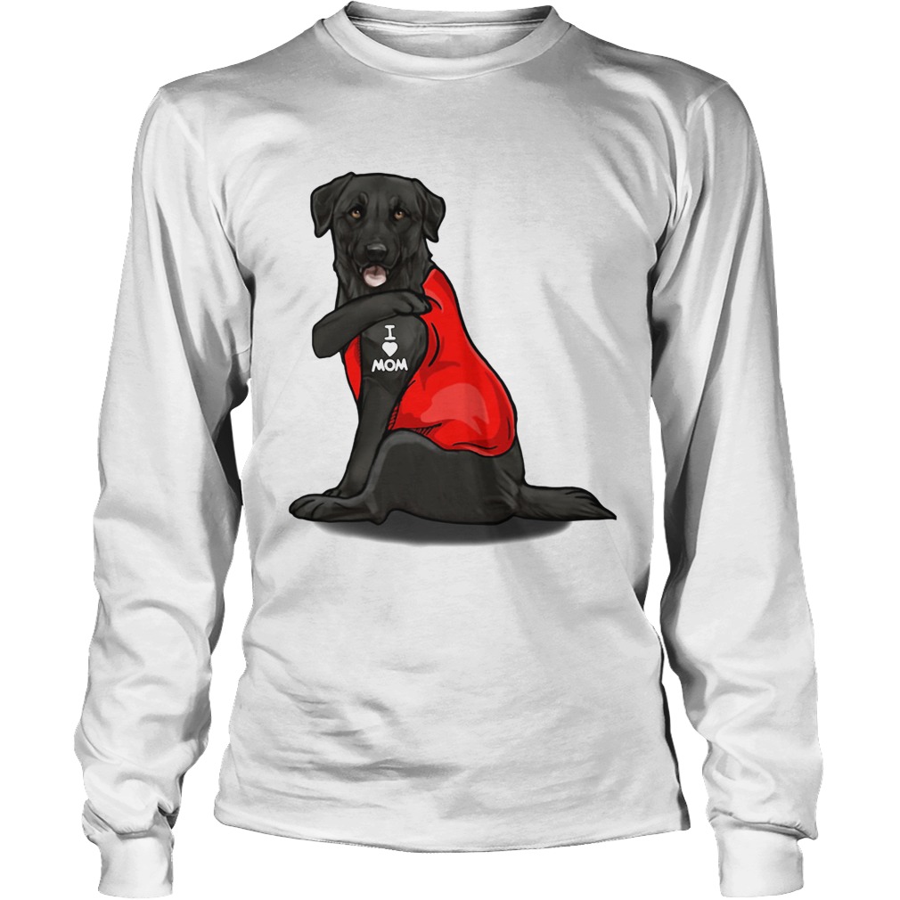 Labrador Retriever Basse Tattoos I Love Mom LongSleeve