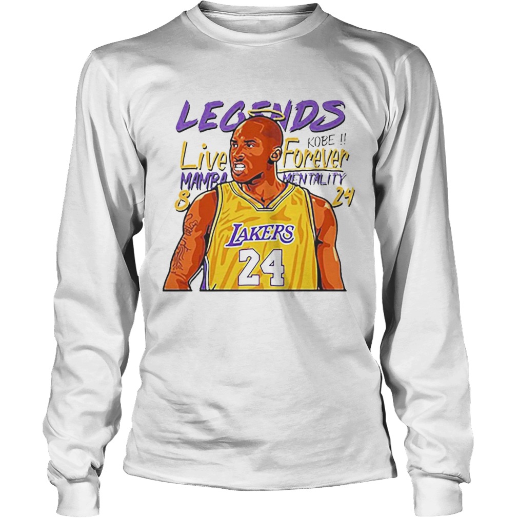 Legend Kobe Live forever Mamba Mentality 24 LongSleeve