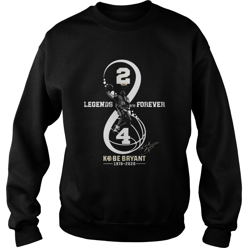 Legends Are Forever 24 Kobe Bryant 1978 2020 Signature Sweatshirt