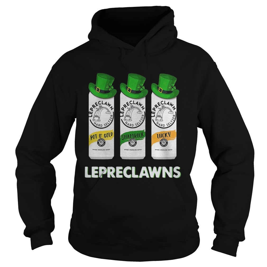 Lepreclawns Pot O Gold Shamrock Lucky St Patricks day Hoodie