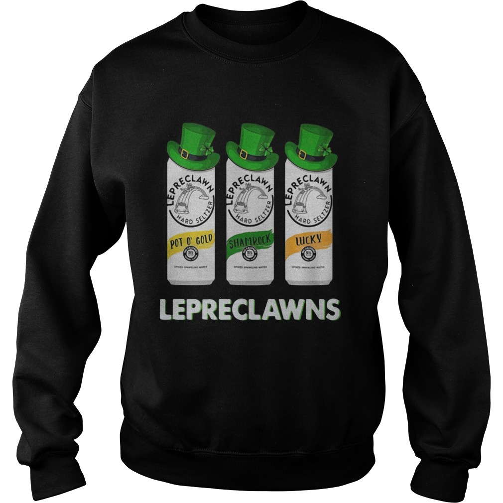 Lepreclawns Pot O Gold Shamrock Lucky St Patricks day Sweatshirt