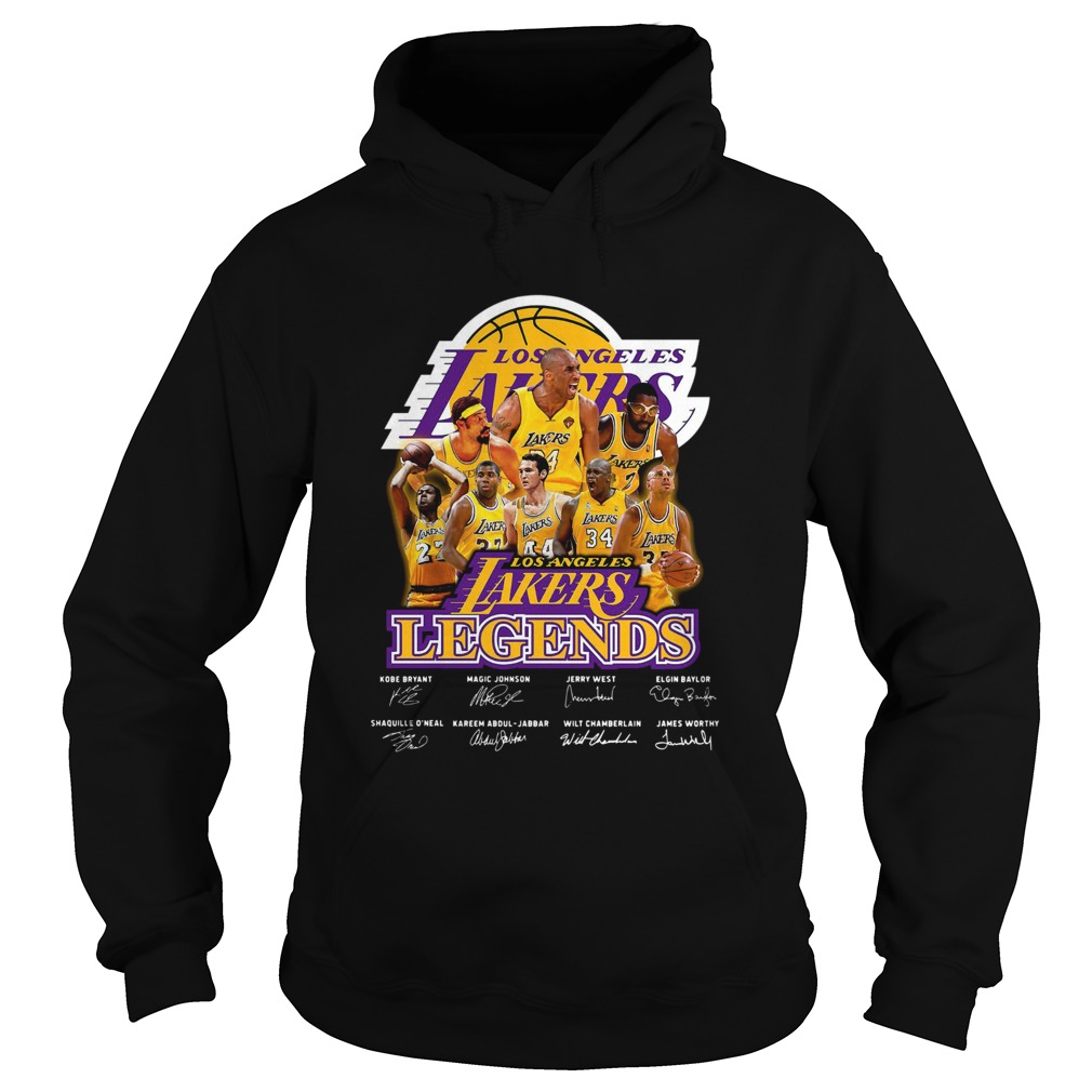 Los Angeles Lakers Kobe Bryant Magic Johnson Jerry West Elgin Baylor Hoodie