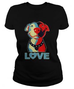 Love Pitbull sunset  Classic Ladies