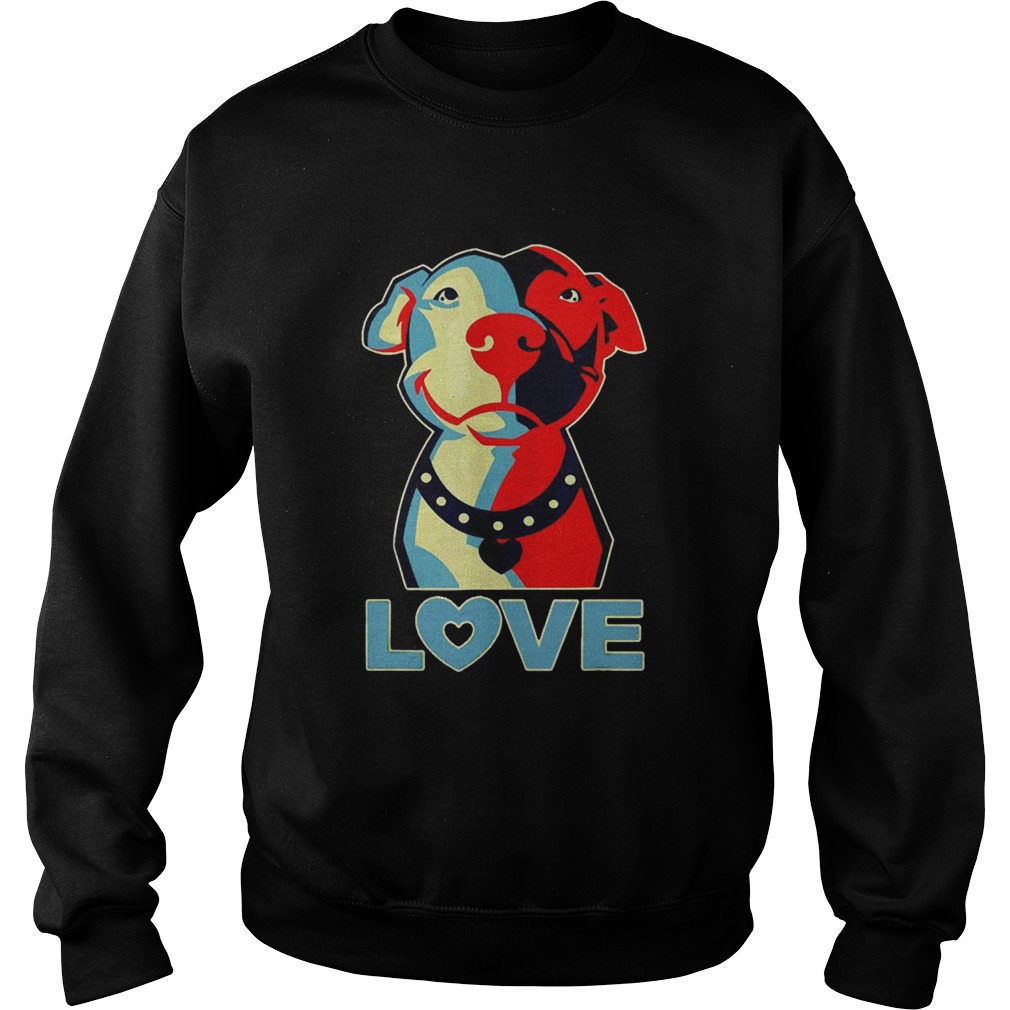 Love Pitbull sunset Sweatshirt