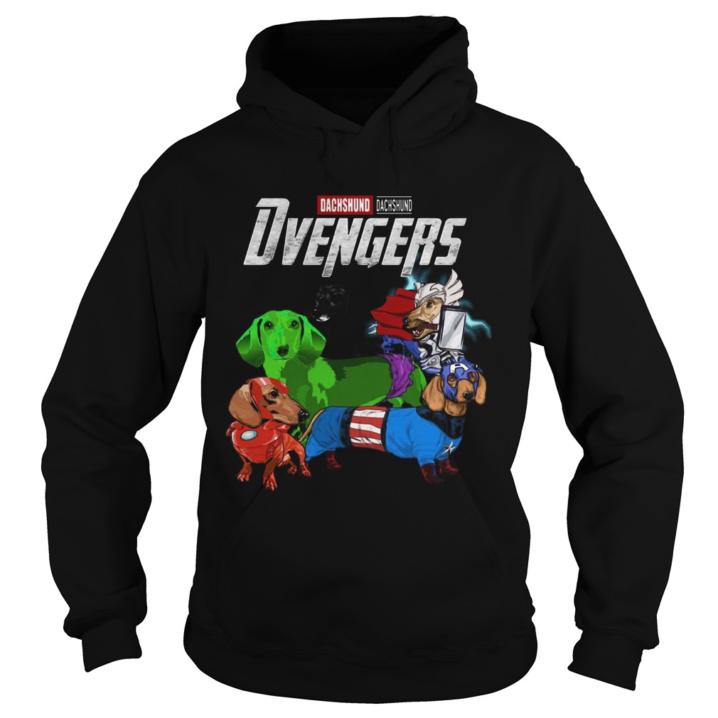 Marve Avengers Dachshund Dvenger Hoodie