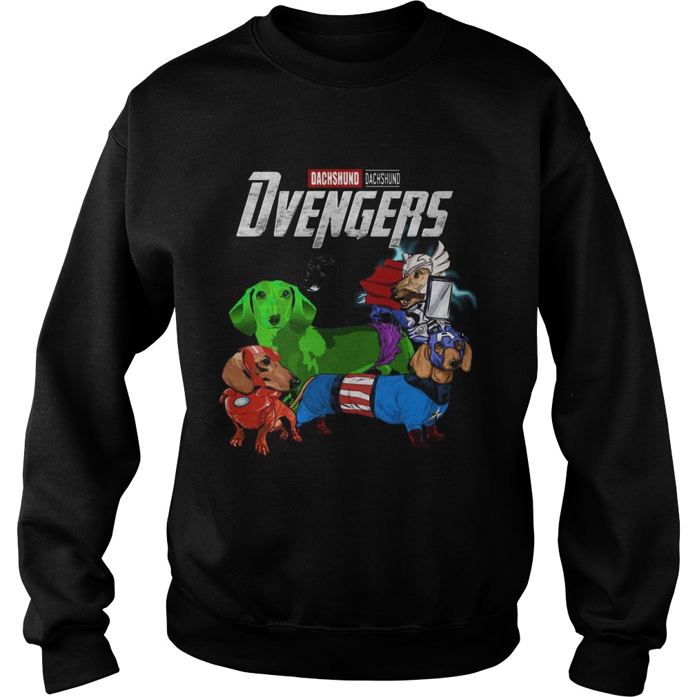 Marve Avengers Dachshund Dvenger Sweatshirt