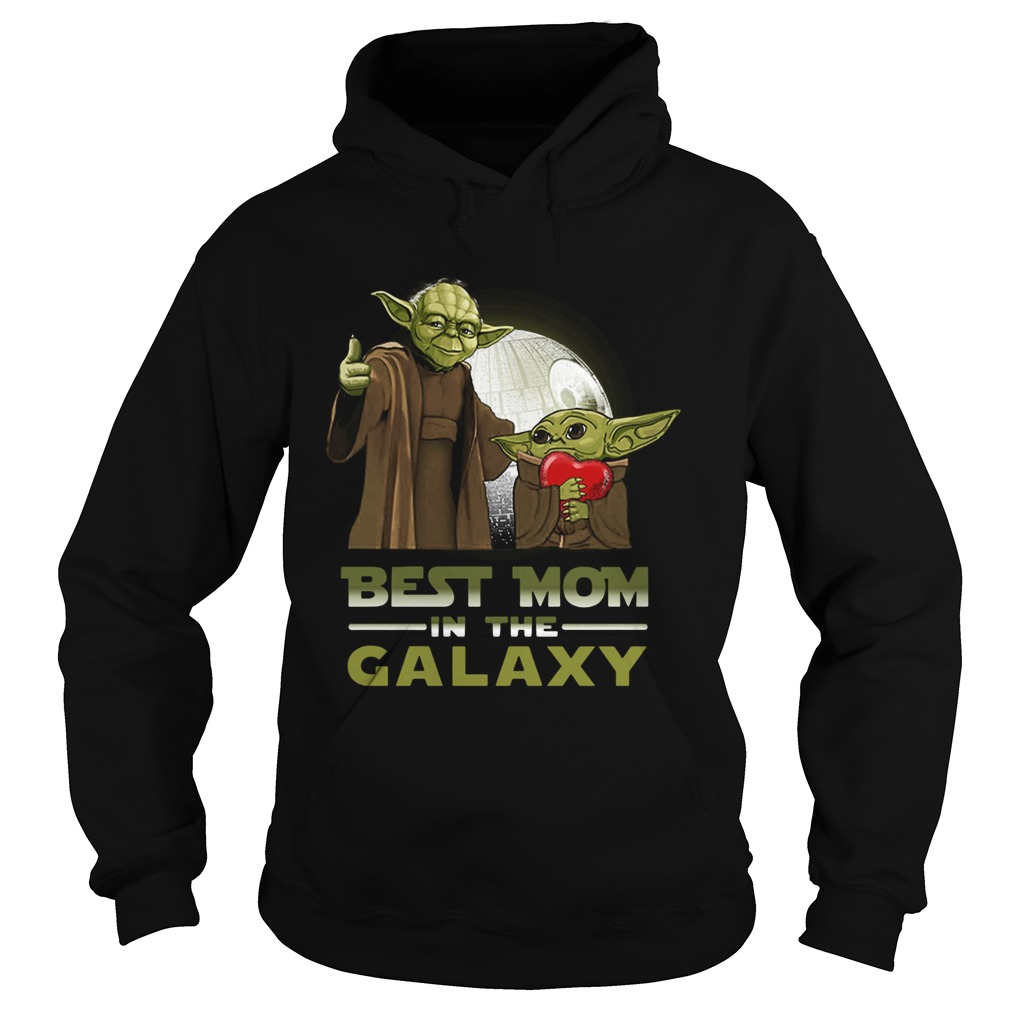 Master Yoda Baby Yoda Best mom in the galaxy Hoodie