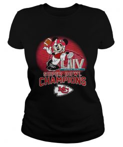 Mickey Mouse mashup Kansas City Chiefs Super Bowl LIV Champions  Classic Ladies