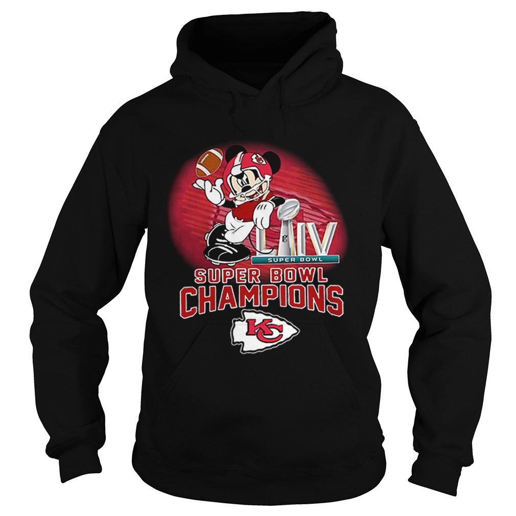 Mickey Mouse mashup Kansas City Chiefs Super Bowl LIV Champions Hoodie