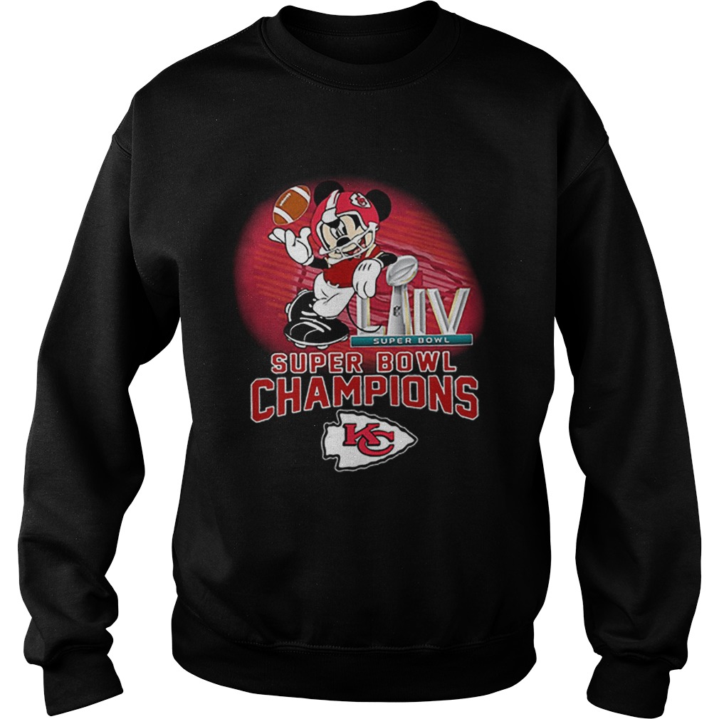 Mickey Mouse mashup Kansas City Chiefs Super Bowl LIV Champions Sweatshirt