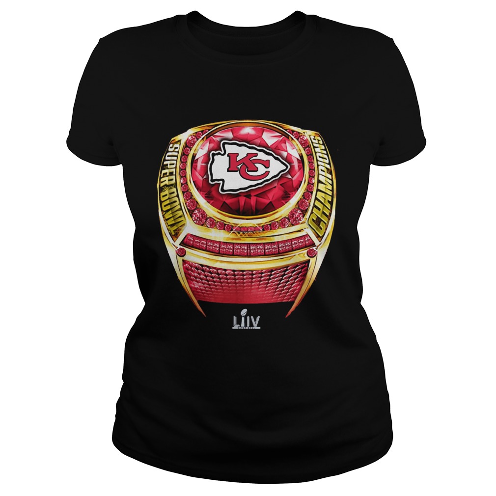 NFL Pro Line by Fanatics Branded Red Kansas City Chiefs Super Bowl LIV Champions BigTall Ring 20 Classic Ladies