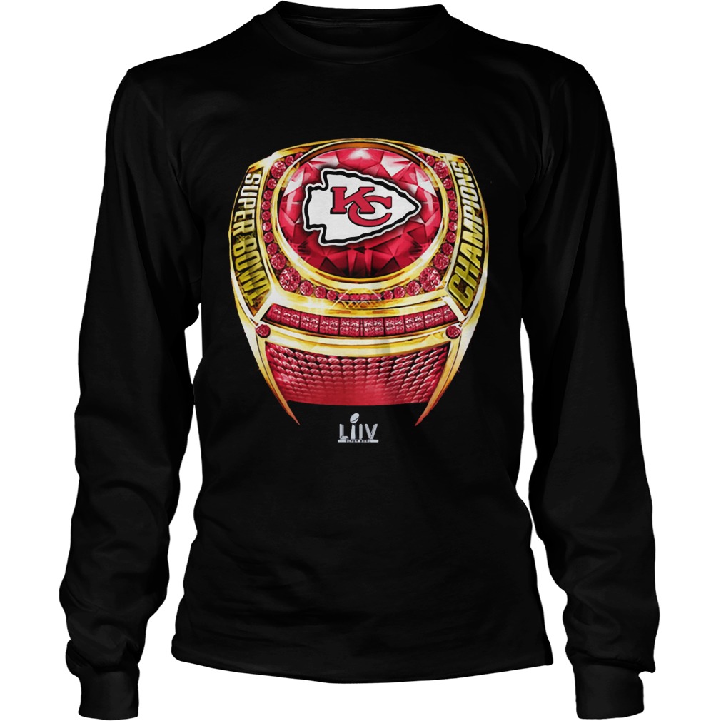 NFL Pro Line by Fanatics Branded Red Kansas City Chiefs Super Bowl LIV Champions BigTall Ring 20 LongSleeve