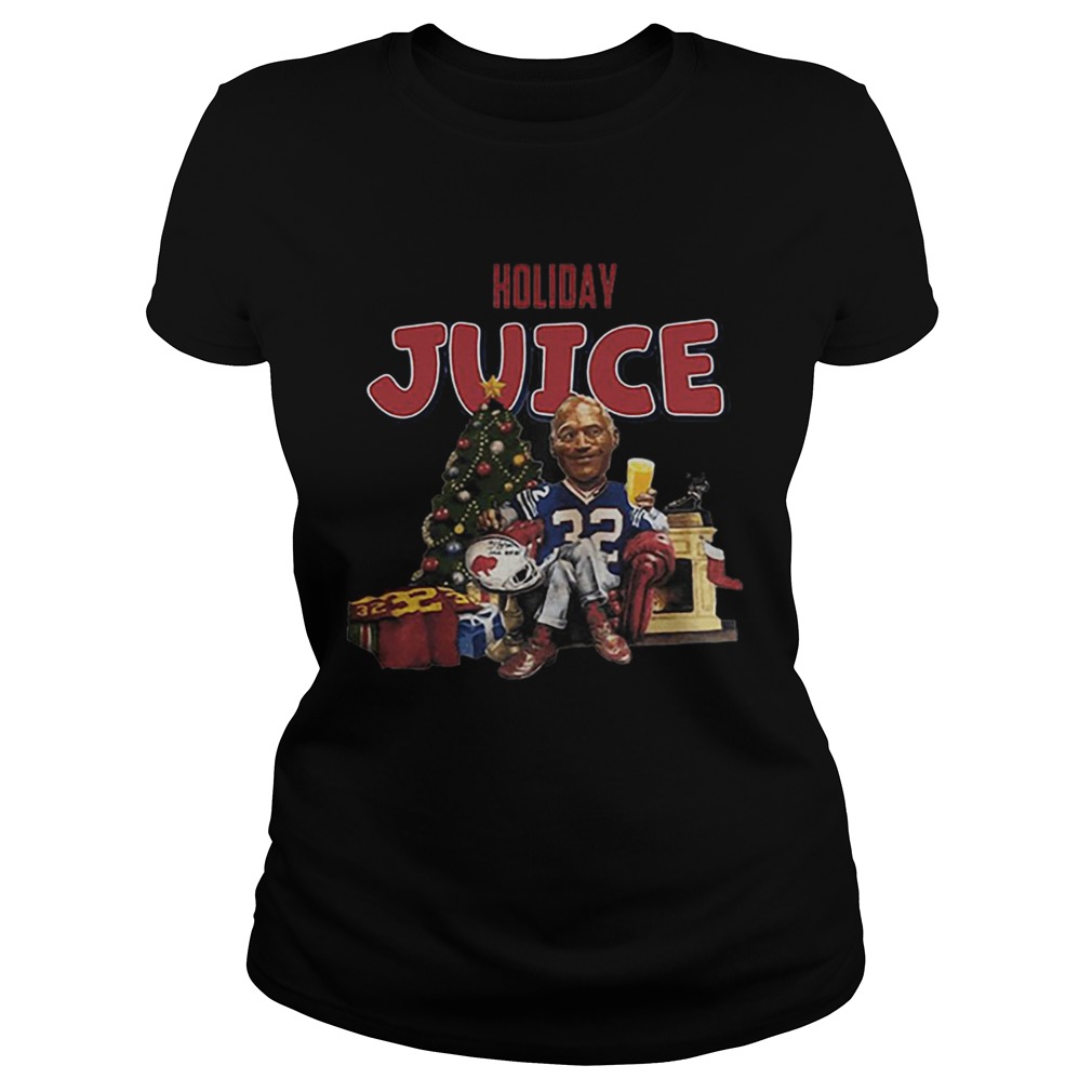 OJ Simpson Holiday Juice Buffalo Bills Christmas Classic Ladies