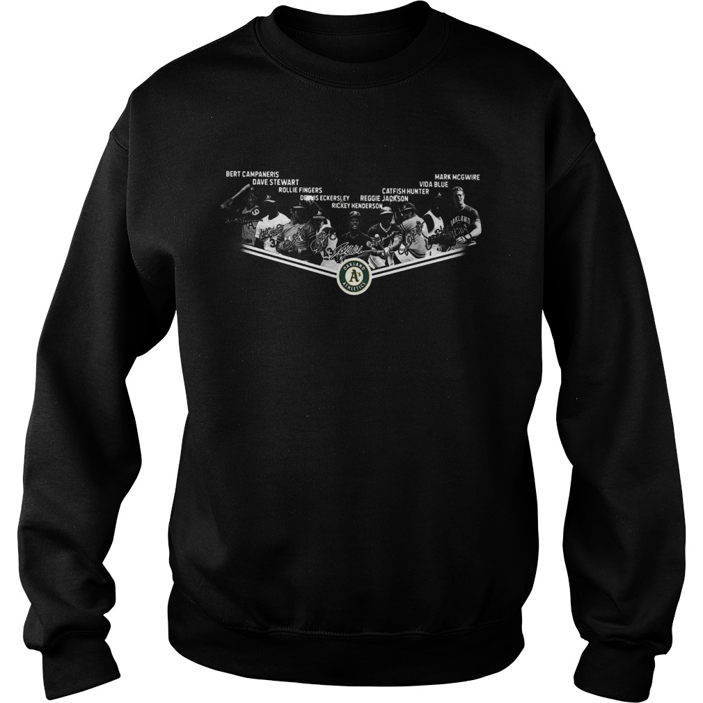 Oakland Athletics Legends Players Team Signature Sweatshirt