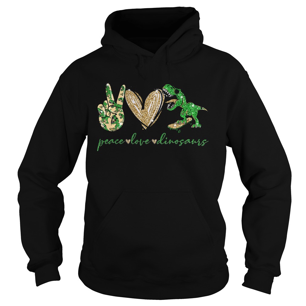 Peace Love Dinosaurs Hoodie