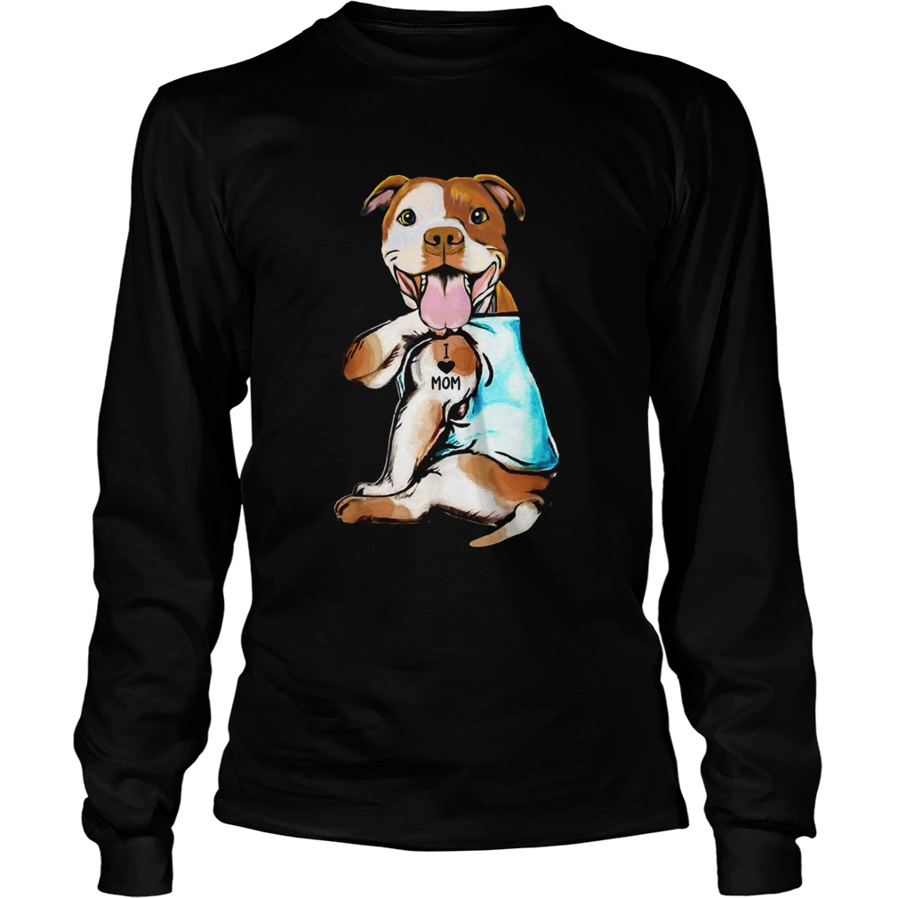 Pit Bull Tattoos I Love Mom LongSleeve