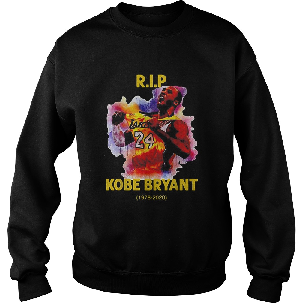 RIP Lakers 24 Kobe Bryant Art 19782020 Sweatshirt