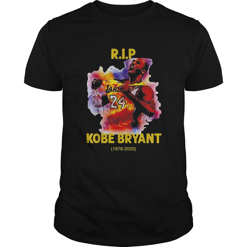 RIP Lakers 24 Kobe Bryant Art 19782020 shirt