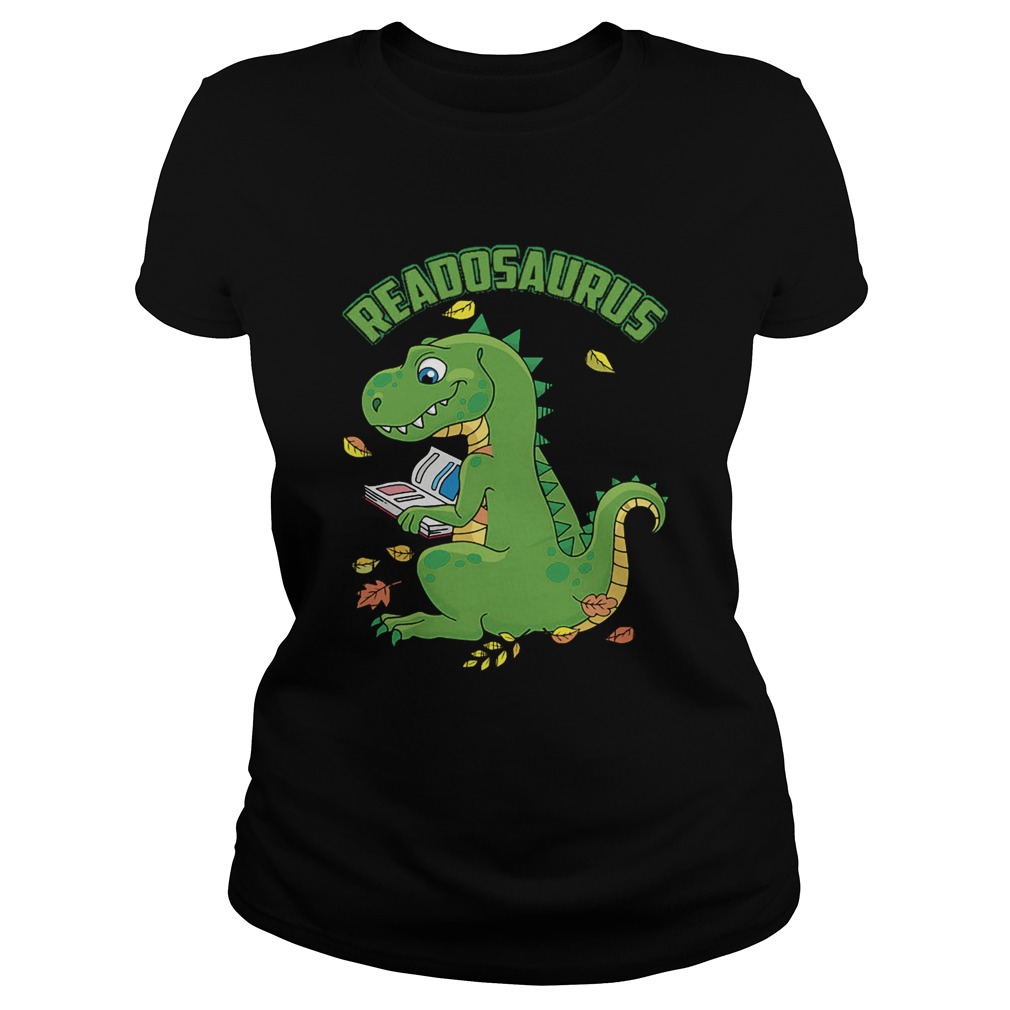 Reading Dinosaurus TRex Book Lover Classic Ladies