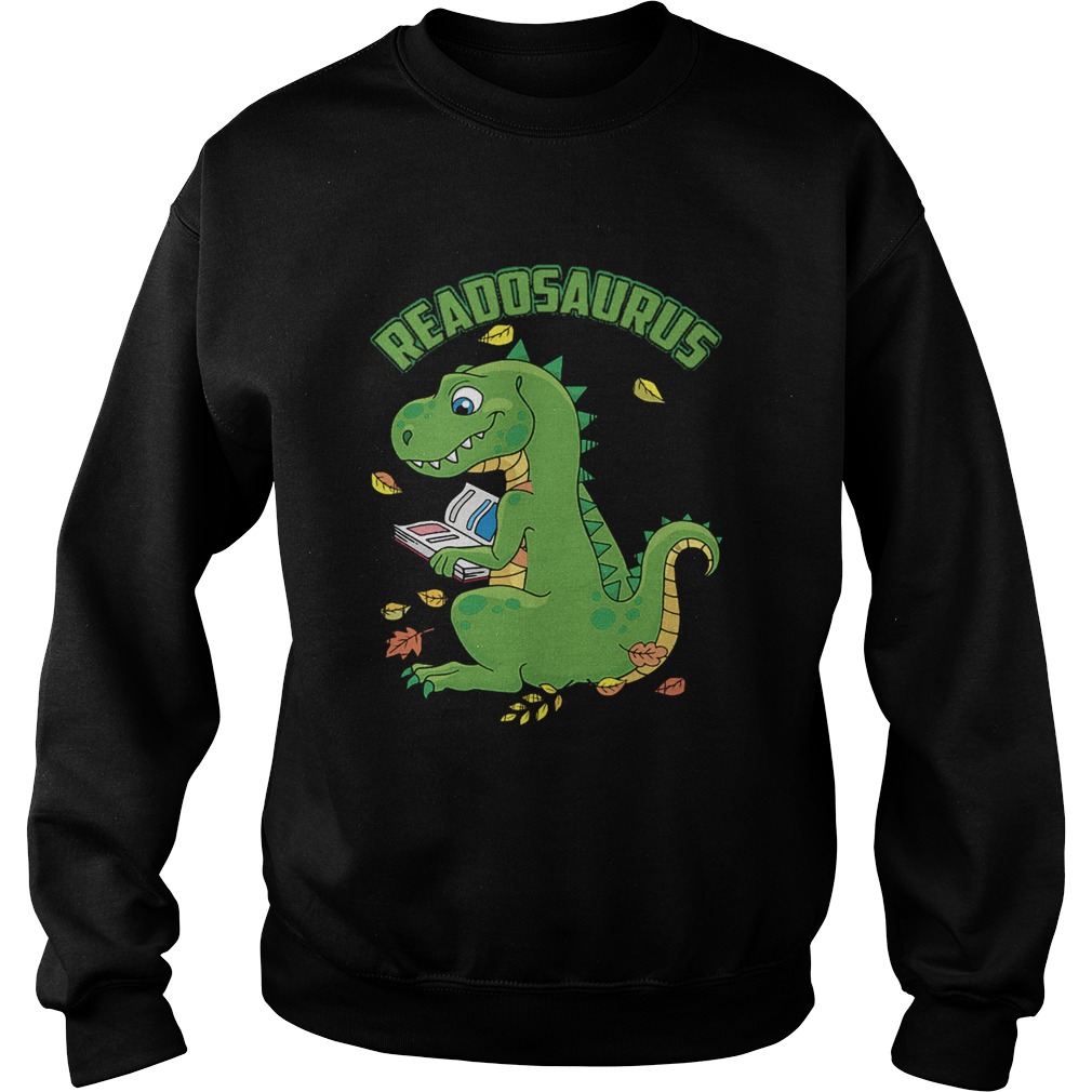 Reading Dinosaurus TRex Book Lover Sweatshirt