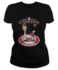 Rick And Morty Kansas City Chiefs Super Bowl Champions  Classic Ladies