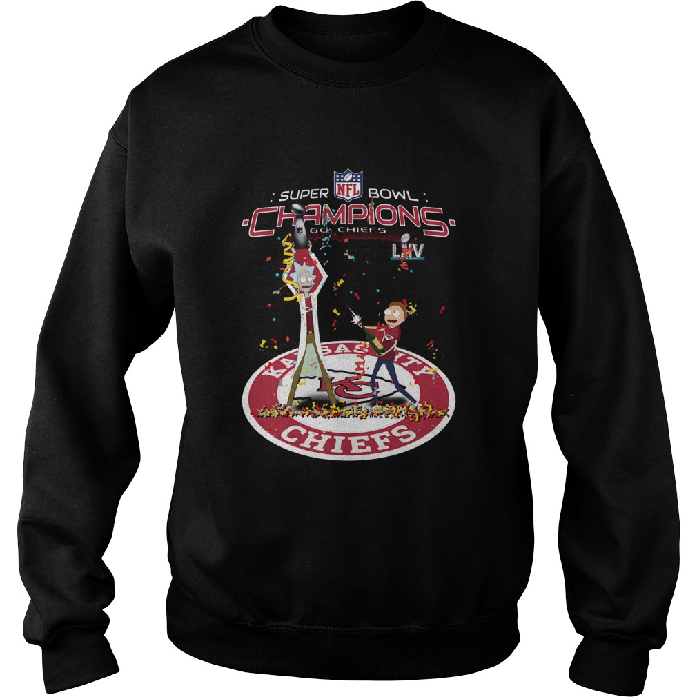 Rick And Morty Kansas City Chiefs Super Bowl Champions Sweatshirt