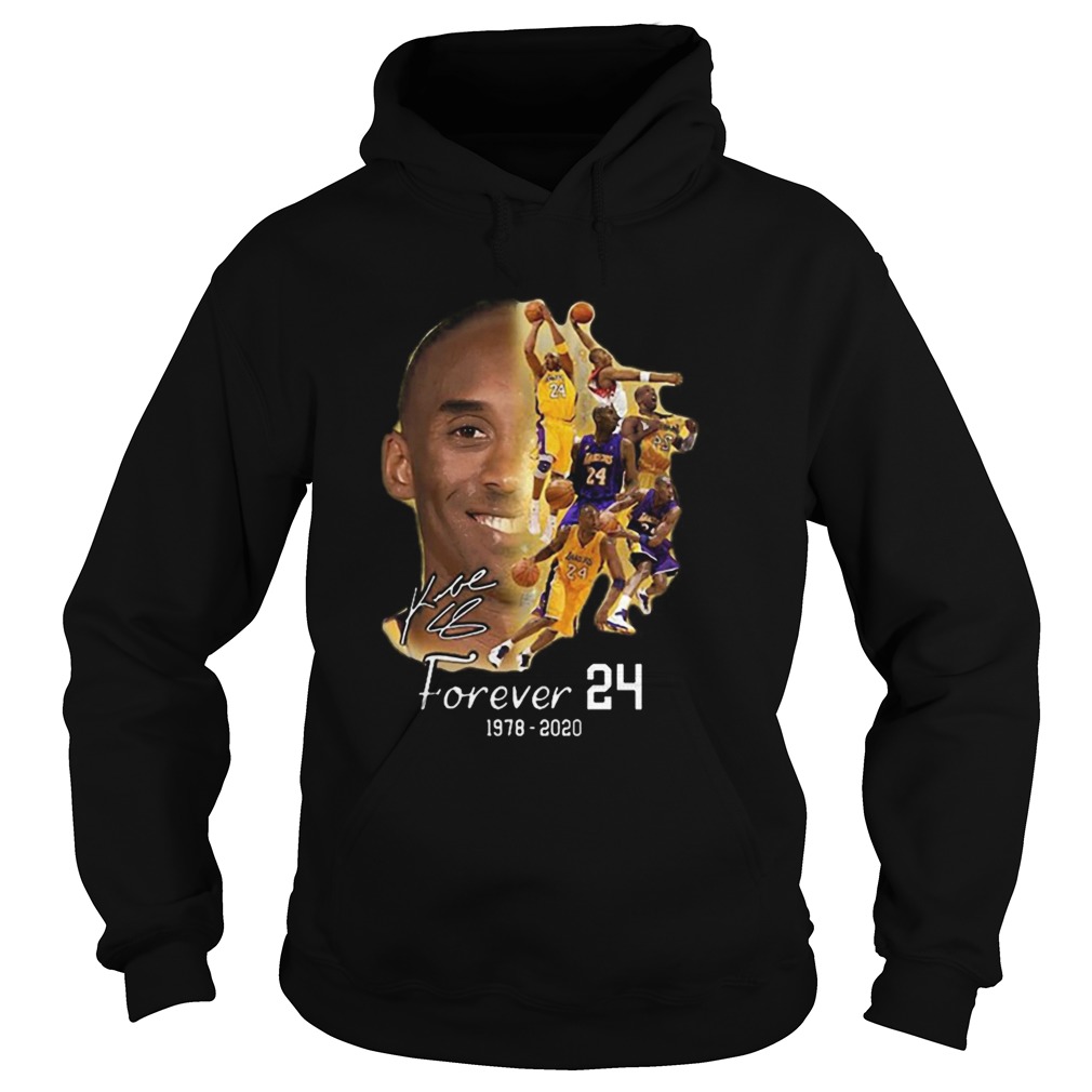 Rip Kobe Bryant Forever 24 1978 2020 signature Hoodie