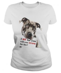 Rottweiler dog I sit for you will you stand for me  Classic Ladies