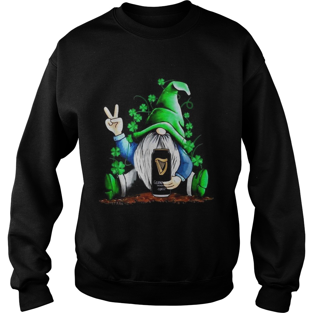 Shamrock Gnome hug Guinness Draught Sweatshirt