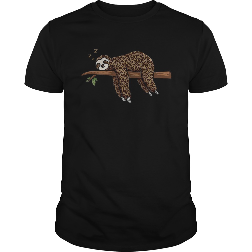 Sloth zzz Leopard shirt