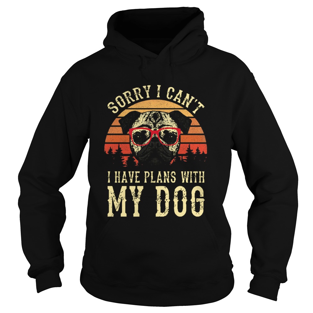 Sorry I Cant I Have Plans With My Dog Vintage Hoodie