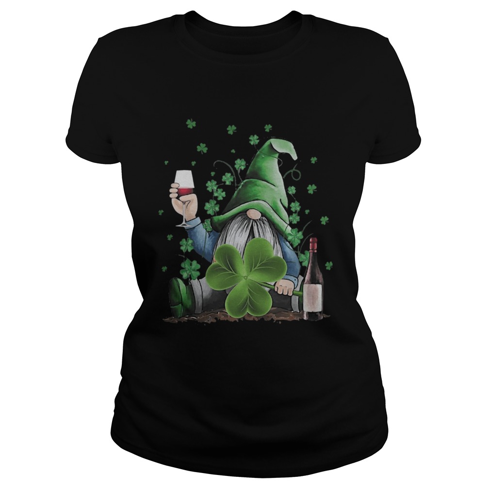 St Patricks Day Gnome Irish Drinking Wine Classic Ladies