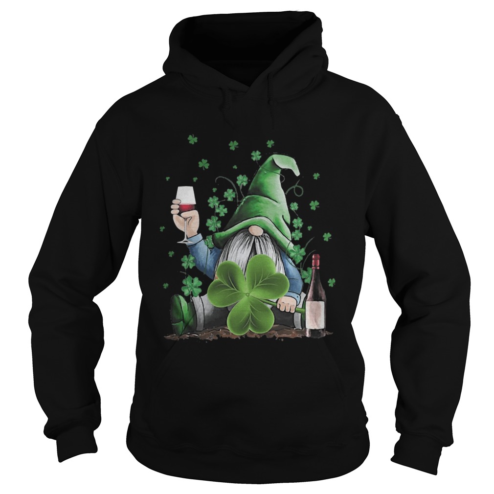 St Patricks Day Gnome Irish Drinking Wine Hoodie