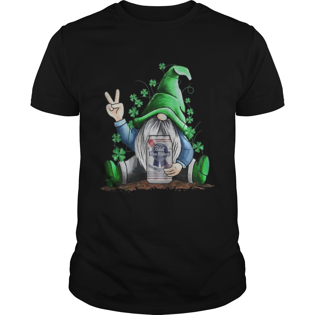 St Patricks Day Gnome Pabst Blue Ribbon shirt