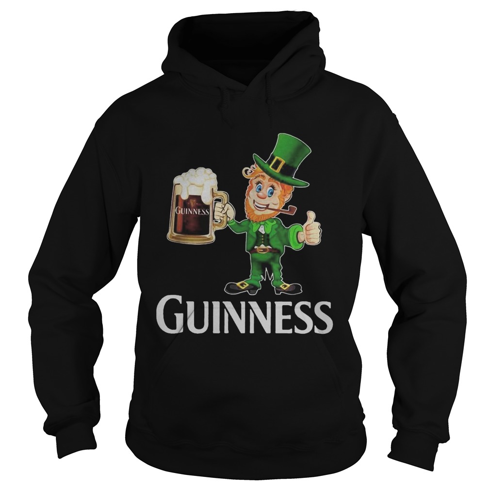 St Patricks day Leprechaun drinking Guinness Hoodie