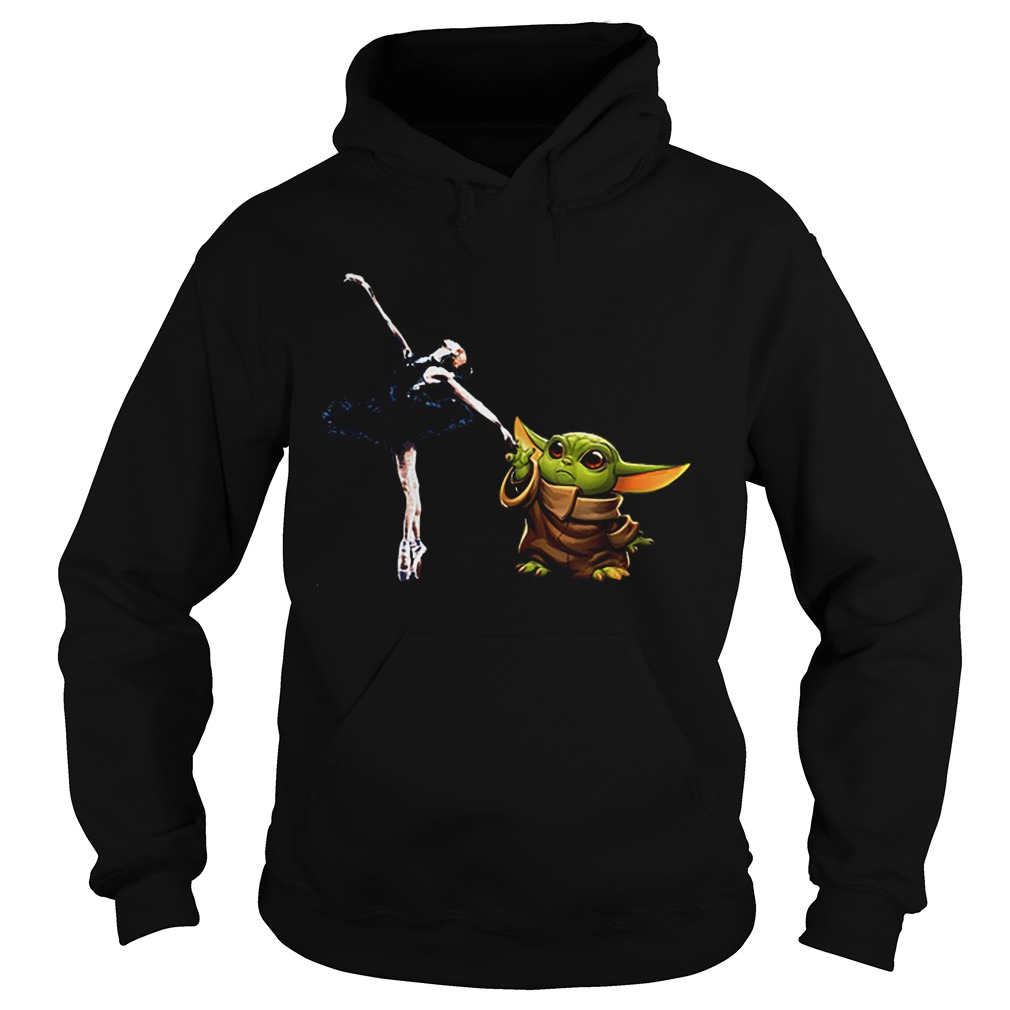 Star Wars Baby Yoda Holding Hand Bale Dancer Hoodie