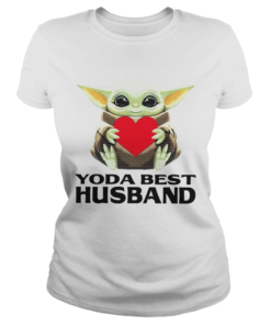 Star Wars Baby Yoda Hug Heart Best Husband  Classic Ladies