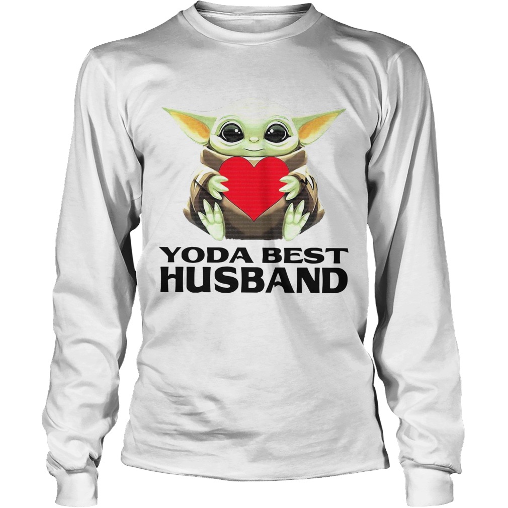 Star Wars Baby Yoda Hug Heart Best Husband LongSleeve