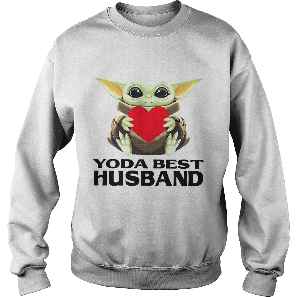 Star Wars Baby Yoda Hug Heart Best Husband Sweatshirt